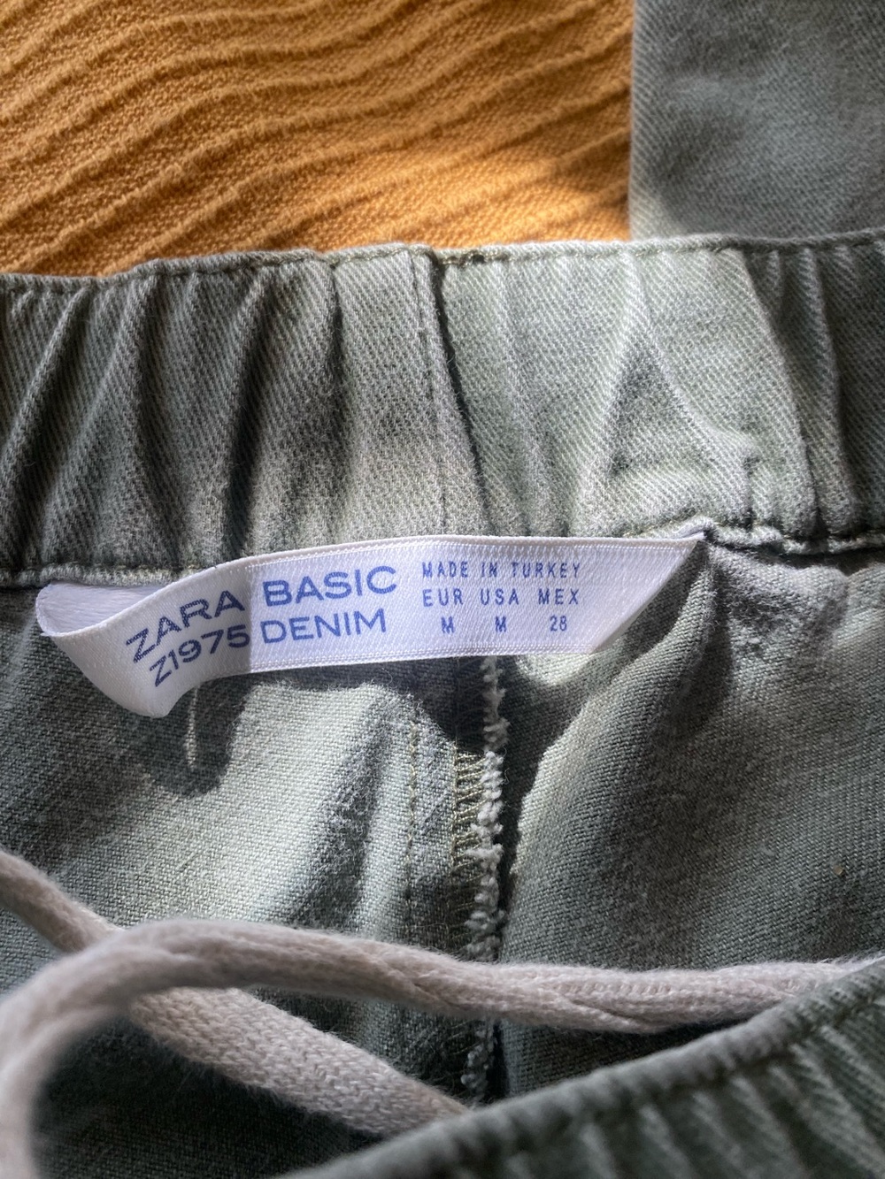 Zara Basic Denim Olive Green Women’s Jeans
